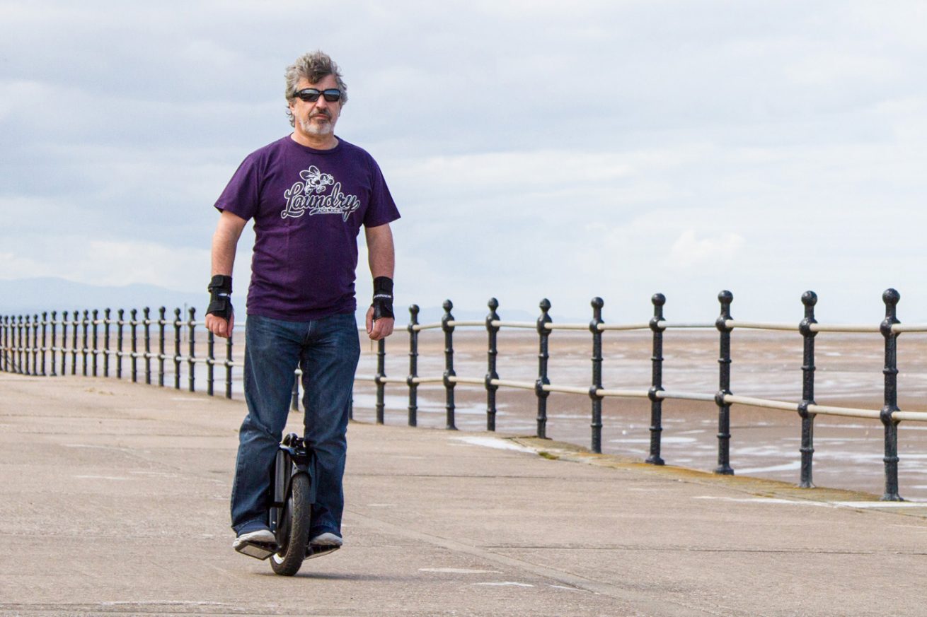 Unicycling on the Promenade