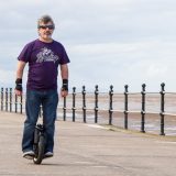 Unicycling on the Promenade